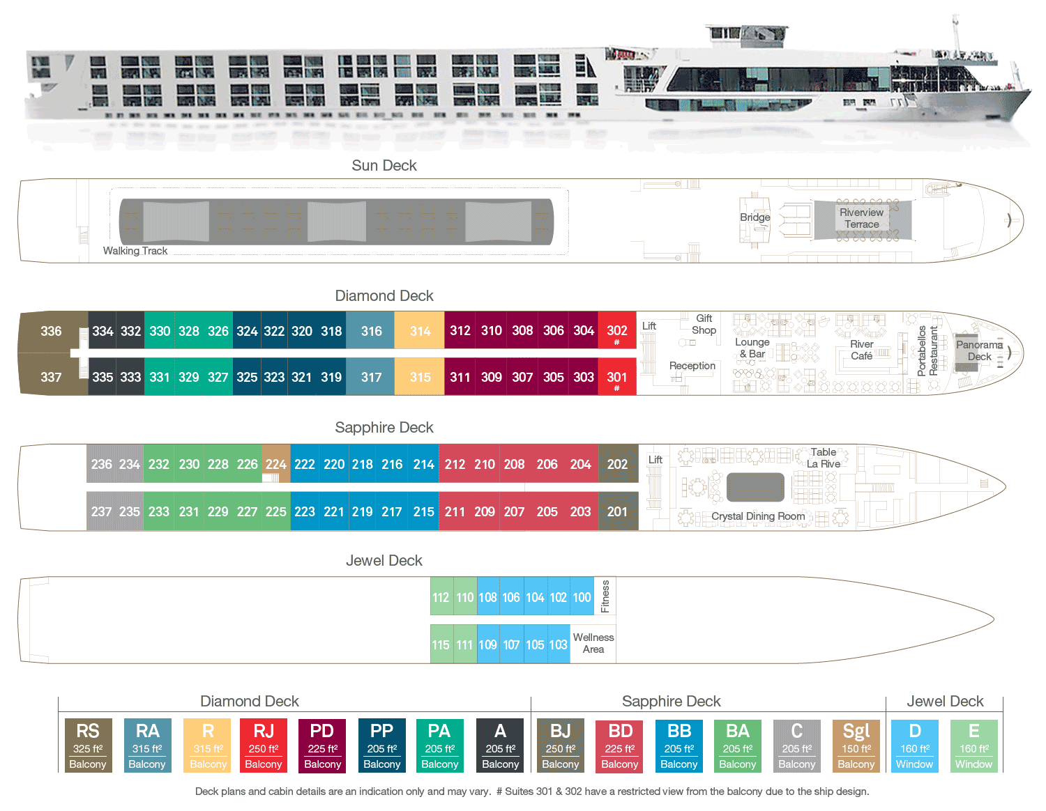 Scenic Jewel Deck Plan